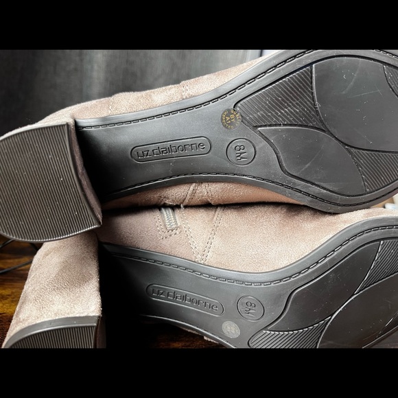 Liz Claiborne Womens Leyla Over the Knee Boots Block Heel Zip 8M and 9.5M - Picture 7 of 12